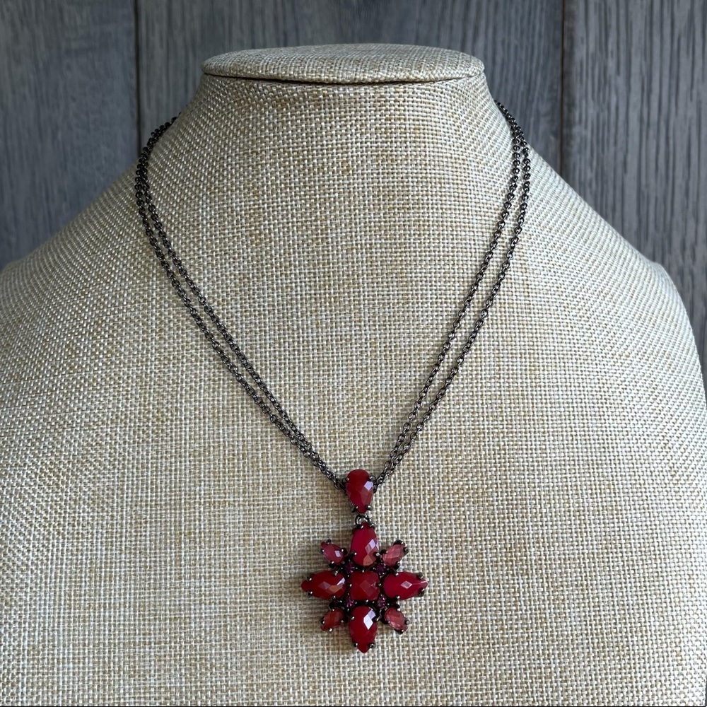 Joan Rivers Red Rhinestones Necklace